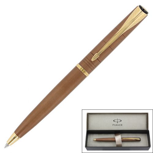 Parker latitude copper gold trim retractable ballpoint pen (s0683180) for sale