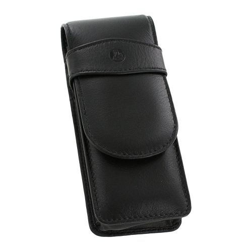 Pelikan Leather Triple Pen Pouch Case, Black, Each (923433)