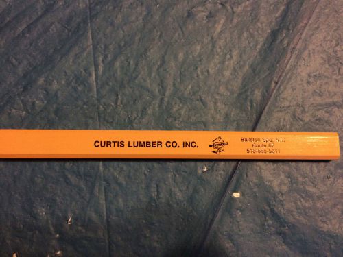 Curtis Lumber Company Yellow Carpenter Pencil Ballston Spa, NY