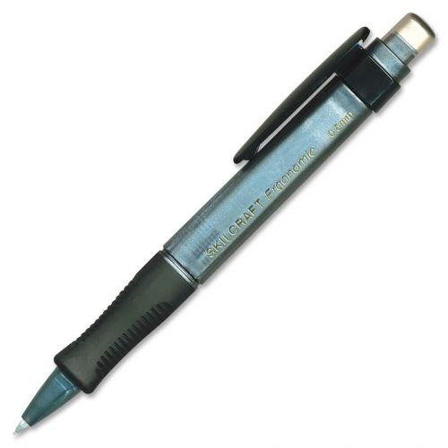 Skilcraft Wide Body Mechanical Pencil - 0.5 Mm Lead Size - Black (nsn4512271)