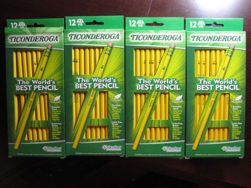 48 Ticonderoga #2 Pencils ~Latex Free~Microban~Graphite~13812 DIXON World&#039;s Best