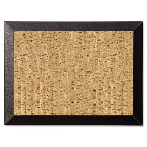 Mastervision natural cork bulletin board, 24x18, cork/black - bvcsf0422581012 for sale