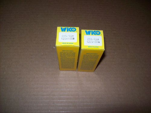 NOS  PROJECTOR BULB/LAMP WICO (2) CDS/CDX 120V 100 W