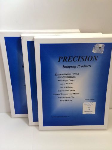 Precision Imaging 10-110 Transparency Film TRANSPARENCIES 3 PACKS Opened Box