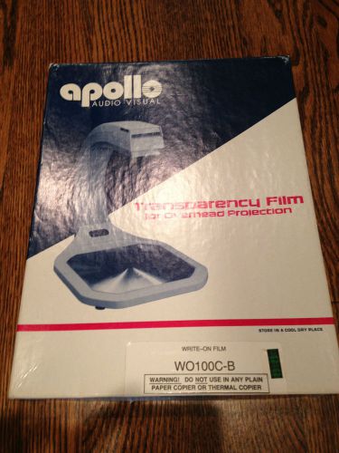 Apollo Write-On Transparency Film WO100C-B - 8.5 x 11 - Open Box - 70 Sheets