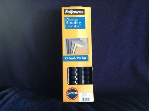 Fellowes Plastic Comb Bindings navy 3/4 inch
