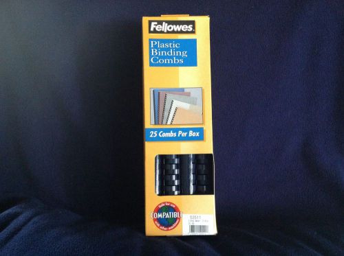 Fellowes Plastic Comb Bindings navy 3/4 inch