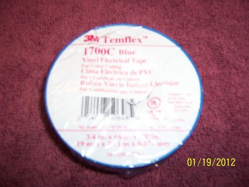 3M Temflex 1700C Blue Vinyl Electrical Tape