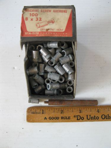 8 x 32  5/16&#034; hole  short  screw masonry bolt anchors w set tool for sale