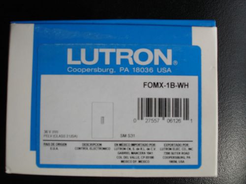 Lutron FOMX-1B-WH Switch / GRAFIK System or Softswitch128 system - NEW