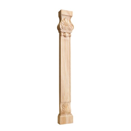 35-1/2&#034; Tall-  Acanthus &amp; Shell Pilaster Leg.