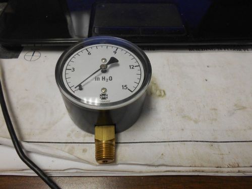 New ametek h2o pressure gauge 0-15 range for sale