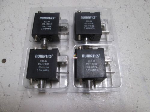 LOT OF 4 NUMATICS S32-44 SOLENOID *NEW OUT OF BOX*