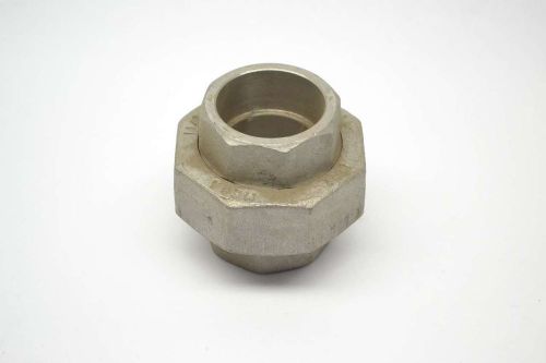 NEW 8697 1-1/2IN STAINLESS SOCKET WELD UNION PIPE FITTING B413596