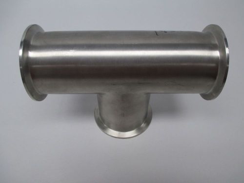 New tri clover 716505 sanitary 316l ss tee 2-1/2in tri-clamp fitting d277736 for sale