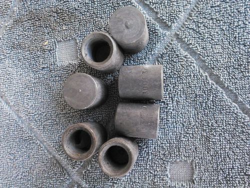 Lot of (7) cap,pipe size 3/8 in,threaded,forged black steel,3000# for sale