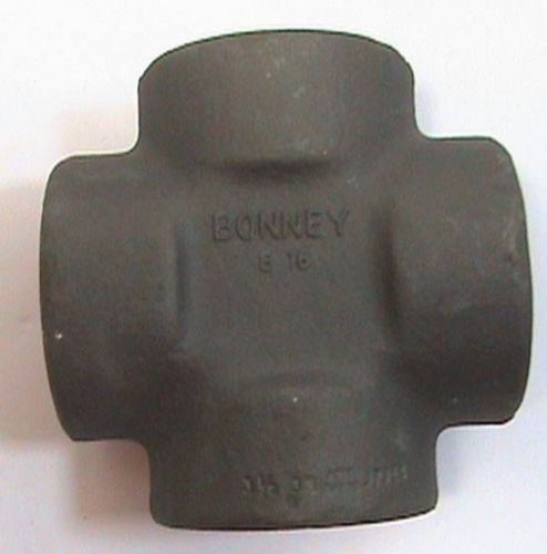 Bonney 1-1/2&#034; Cross Pipe Socket Weld Fitting B16 ASME SA105 Forged L9437 NOS