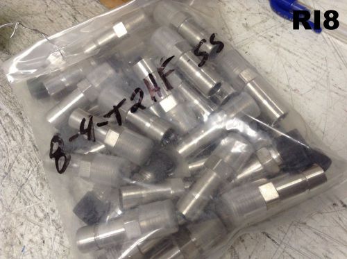 Lot of 40 Parker Stainless Steel CPI Male Adapter 8-4-T2HF-SS