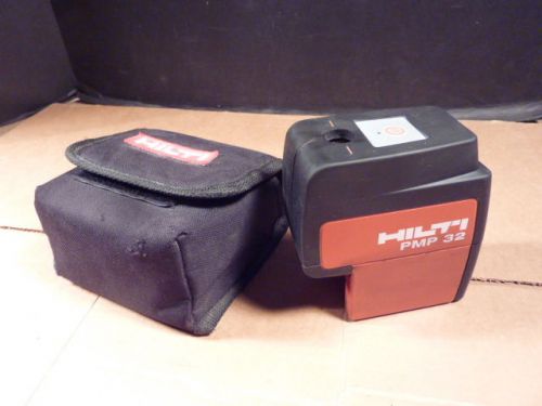 Hilti PMP32 Laser Level Plumb bob tool w/ case + batteries used very nice tool