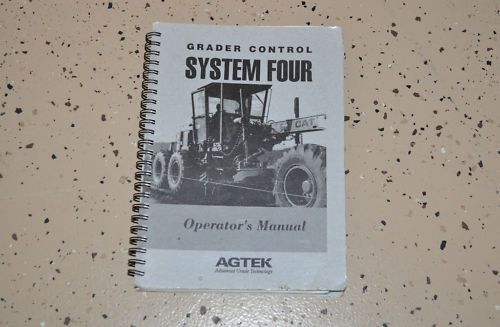 Agtek Grader Control System Four Operator&#039;s Manual