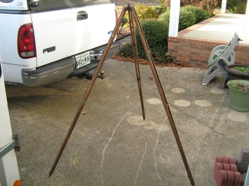 ANTIQUE  WOOD SURVEYING TRIPOD