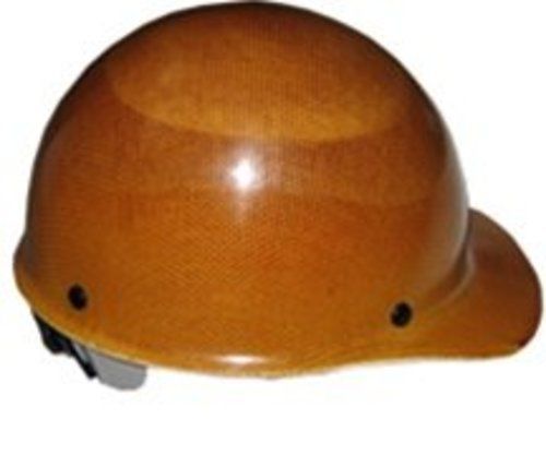 Brown Fiberglass Hardhat-cap MSA (Ironworkers) Size - Medium