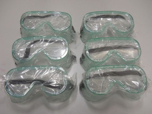SIX NEW SAFETY GOGGLES UNIVERSAL FIT