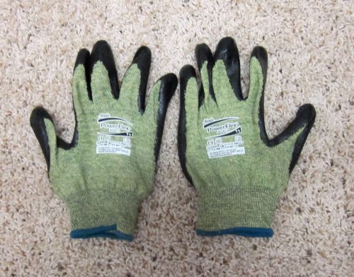 ANSELL POWER FLEX FLAME RESISTANT WORK GLOVE ONE PAIR NEW GREEN WITH BLACK PALM