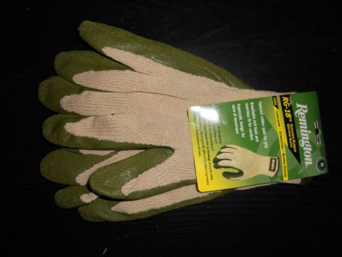 New remington textured rubber gripper gloves xl breathable knit back for sale