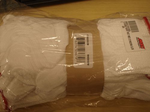 72 Pairs: 17-D200/M White Dyneema Cut Resistant Gloves (Medium) !54C! PFR