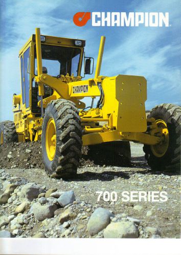 Champion 700 Series Full Line  Grader  Brochure and Specifications