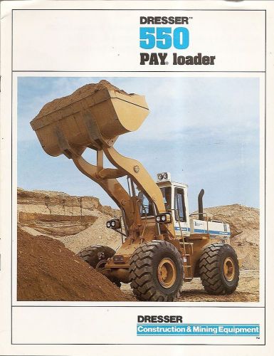 Equipment Brochure - Dresser - 550 - Payloader Pay Wheel Loader - 5/85 (EB861)