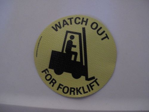 Watch Out For Forklift 4&#034; Circular Sticker WOC 2014