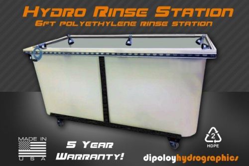 Hydrographics hydro dip 6ft polyethylene rinse station - 5 year warranty for sale