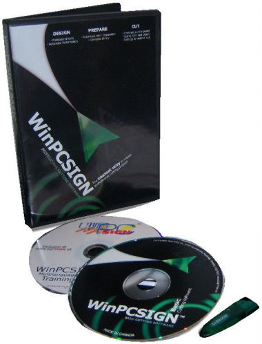 Winpcsign basic 2009 usb cutting software for any vinyl plotter cutter for sale