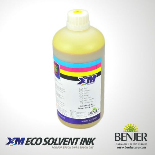 &#034;Made in Japan&#034; Eco Solvent Ink for Mimaki Roland Mutoh  Yellow Ship from Miami