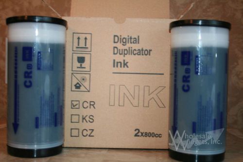2PK of  For CR Risograph Ink CR1600 1610 1630 Digital Duplicator Ink Riso S2487