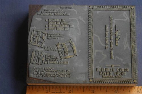 Letterpress Printing Block Waycraft Ad &amp; Instructions Stamps Business Card +++