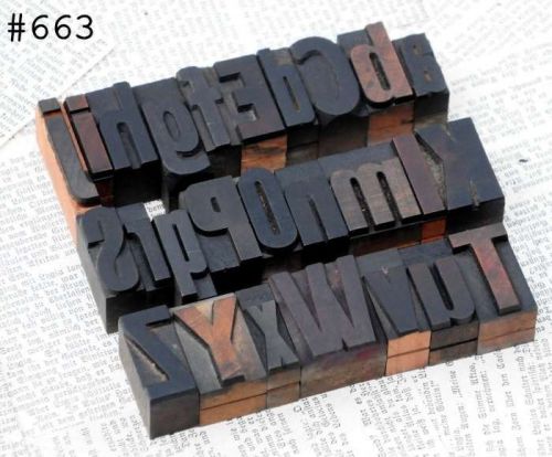 A-Z alphabet letterpress wood printing blocks wooden type woodtype letters XYZ