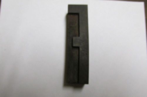 Vintage Letter F Letterpress Printer Wood Block 4&#034; X 1&#034; x 3/4&#034; Sides