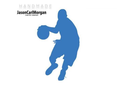 JCM® Iron On Applique Decal, Basketball Sky Blue