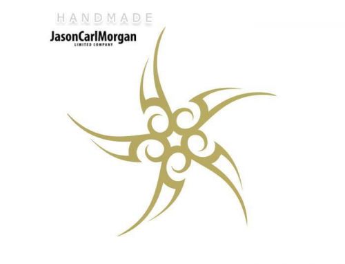 JCM® Iron On Applique Decal, Tribal Star Gold