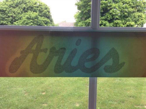Vintage Aries A22 Iron On Heat Decal