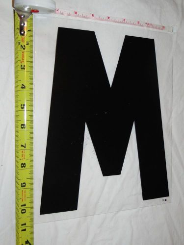 Replacement Plastic Letter for Outdoor Marquee Portable Sign Plastic 11 inch &#034;M&#034;