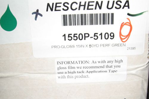 Neschen Green film Vinyl  15 x 50 Yd  5109  Punched