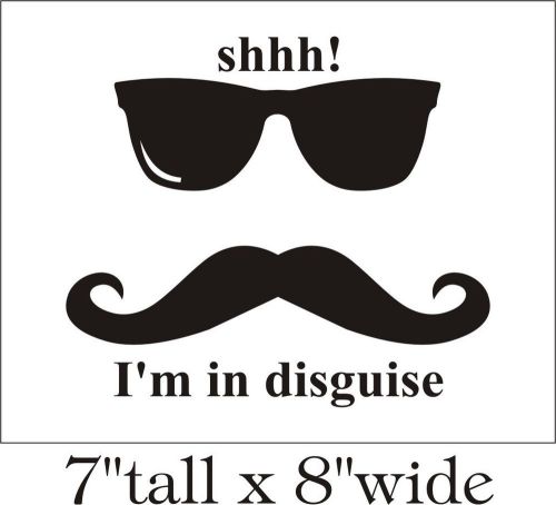 I&#039;m in disguise Decal  Art Car Vinyl Stickers Truck Bumper Laptop Gift