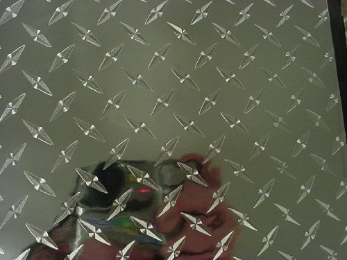 Diamond Plate Wall Border  8 Inch X 10 Feet Vinyl with Adhesive