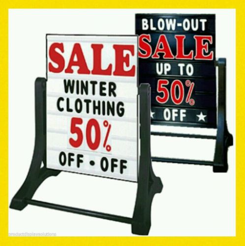 FREE SAME DAY SHIPPING Swinger Changeable Letters Deluxe Sidewalk Board Sign