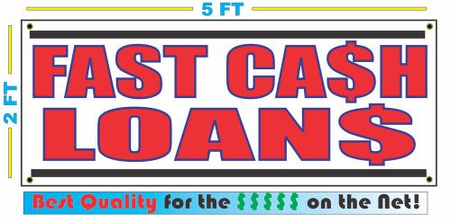 FAST CASH LOANS All Weather Banner Sign NEW Larger Size High Quality! XXL Pawn