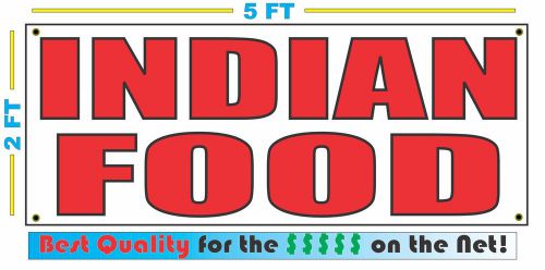INDIAN FOOD Banner Sign NEW Larger Size Best Price for The $$$ RESTAURANT